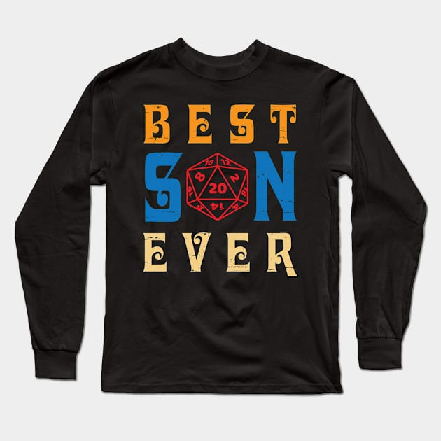 Best Gamer Son Ever You Can Just Pause A Game Happy Father Day Gamer Vintage Retro Long Sleeve T-Shirt by bakhanh123